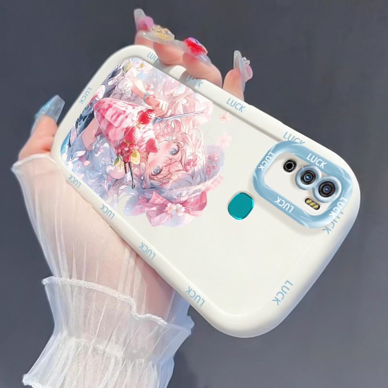 Casing Hp untuk Infinix Hot 10 Play Hot 9 Play Hot 11 Play Case Beautiful anime girl Kasing silikon 