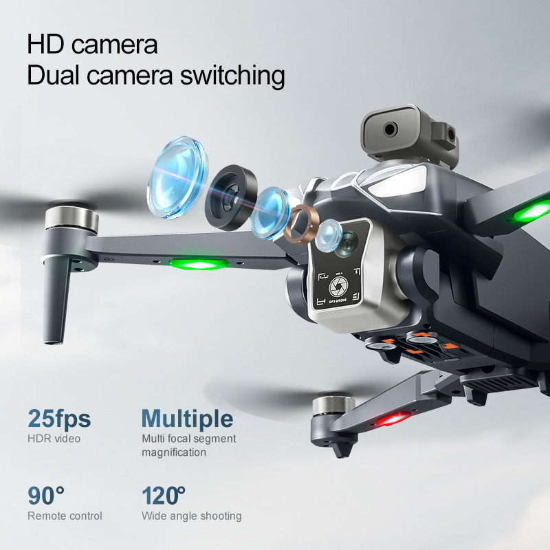 K18 Max RC Drone 8K Brushless Dual Camera GPS 5G Obstacle Avoidance Foldable Remote Control UAV