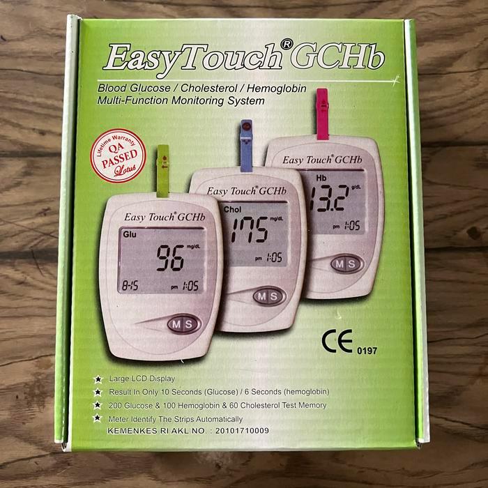 EASYTOUCH GCHB EASY TOUCH GLUCOTEST ALAT UKUR HEMOGLOBIN TES