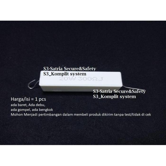 Besar Resistor 20W 300 Ohm R Kapur 20 W 300Ohm 300R 20Watt Watt Terjamin