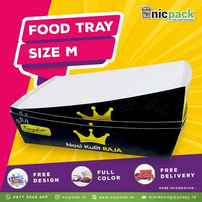 Food Tray Custom Cetak Size M GS Paper