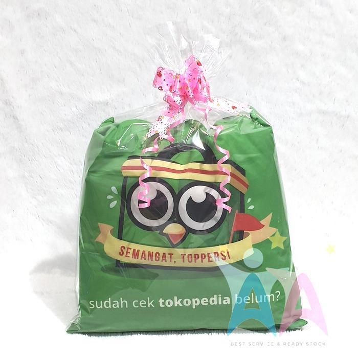 JUMBO 40x60 PAKET PLASTIK + PITA Goodie Bag Tas Ultah Kantong Souvenir