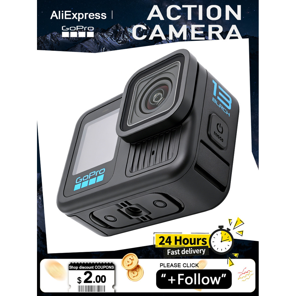GoPro HERO 13 Black Action Camera Go Pro 13 HERO Camera GoPro Camera 5k HERO 13 Digital camera