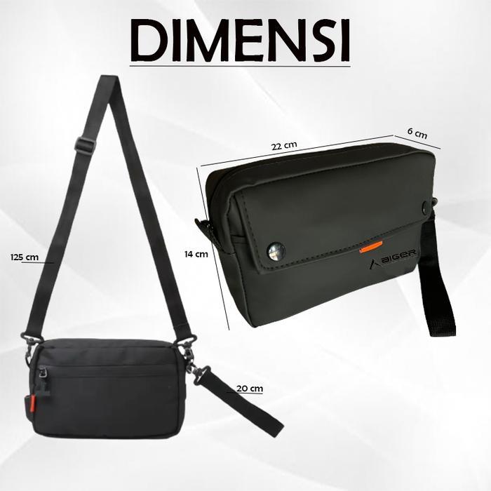 Eiger - Tas Clucthbag 3 In 1 Pria & Wanita / Tas Selempang Waterproof / Tas Multifungsi