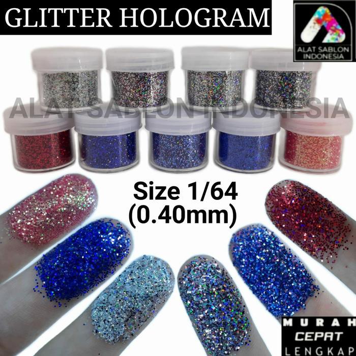 GLITTER KASAR HOLOGRAM BUBUK GLITER 100GR 1/64