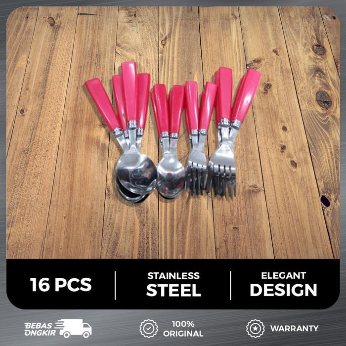 BERKUALITAS Oxone OX5300 16Pcs Cutlery Set In Capsule Sendok Garpu Makan
