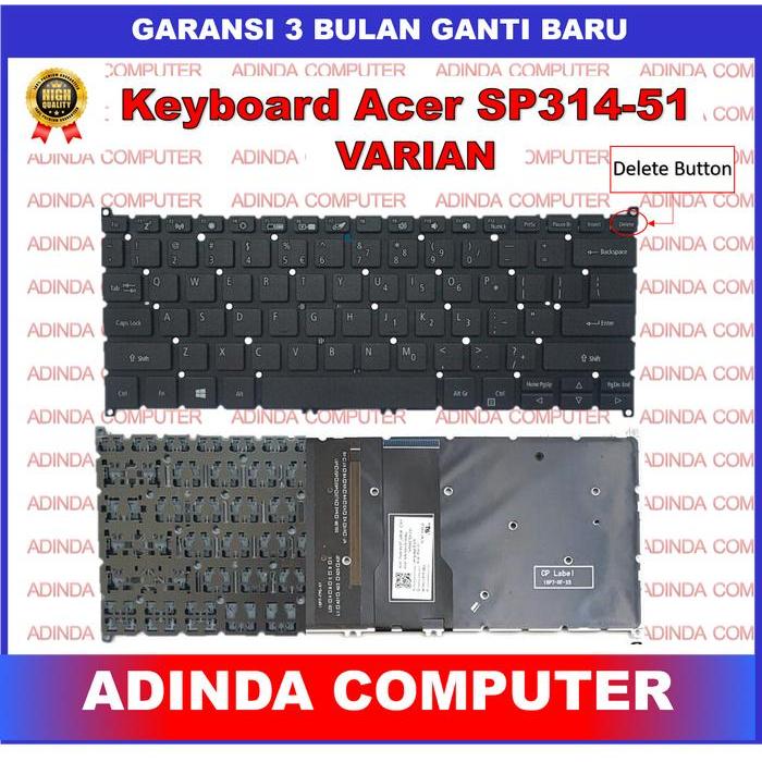 Terbaik Best Quality 100% Original Keyboard Acer Spin 3 Sp314-51 Sp314-52 Sp314-53 Sp314-53Gn