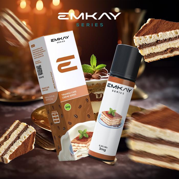 Terlaris Best Quality 100% Original Emkay Creme Freebase Tiramisu Cake 6Mg 60Ml