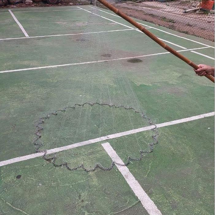 Jala Lempar Jala Ikan 1 Meter Inci 025 Bahan Senar Pemberat Timah Murah