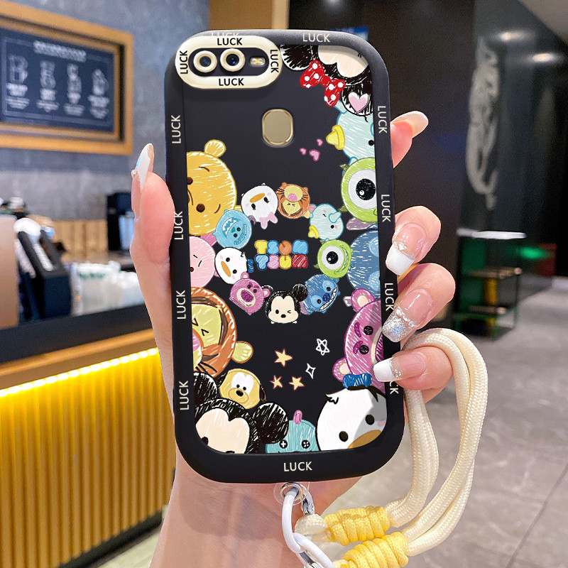 Casing Hp untuk OPPO A7 A5s A12 A12s A11K Case Casing pola Karakter kartun Kesing HP Silikon Softcas