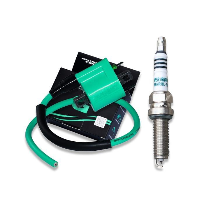 Paket Koil Coil Jangeby Injeksi Set Busi Brt Universal Semua Motor Injeksi