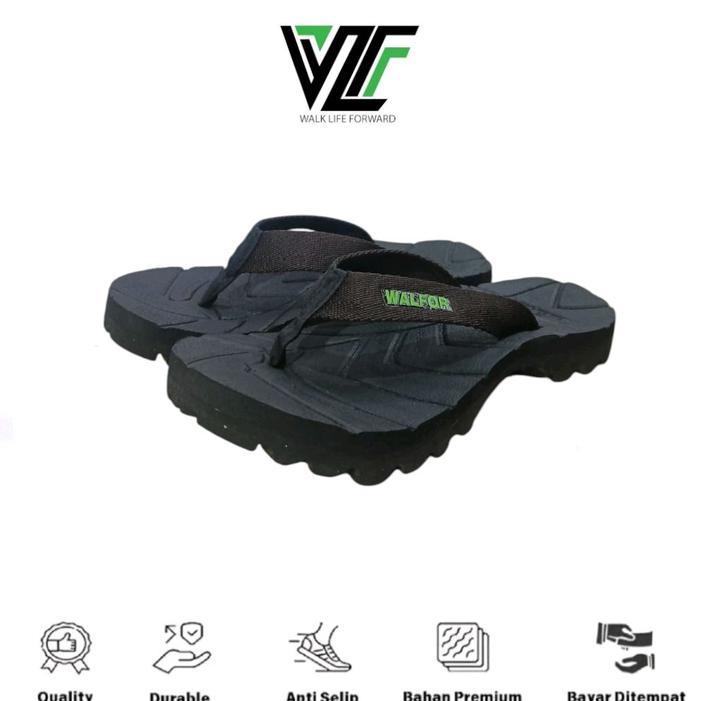 Eiger - Sandal Jepit Cassual Walfor Original 100%,Sandal Pria Dan Wanita,Sandal Murah