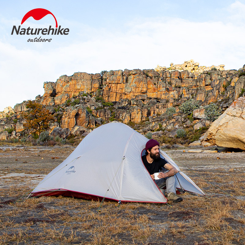 Naturehike Cloud Up Pro 2 3 People Tent Ultralight 20D Camping Tent Waterproof Outdoor Trekking