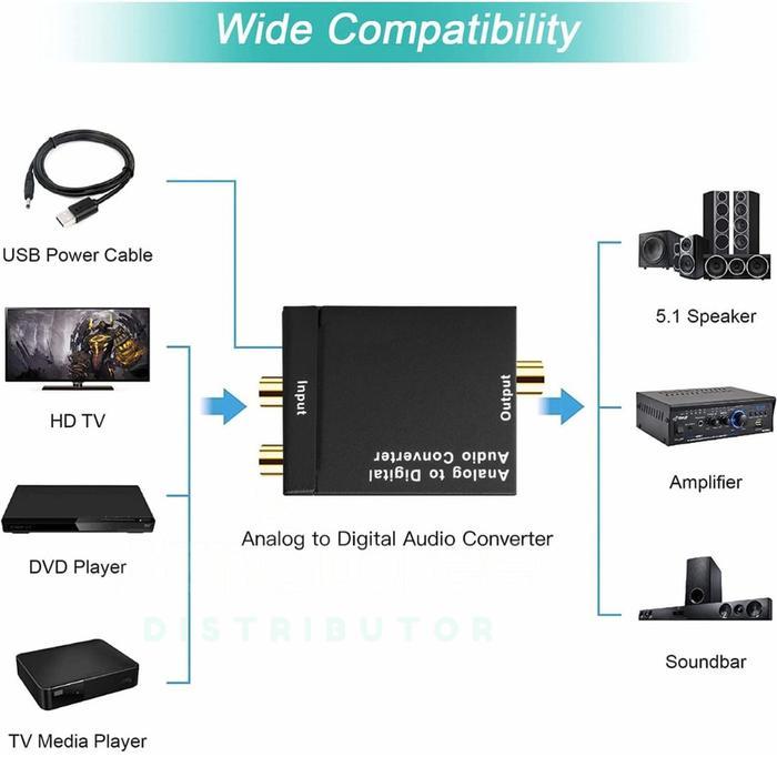 Audio Converter Analog Rca To Digital /Converter Analog To Digital Accessories Speaker Populer