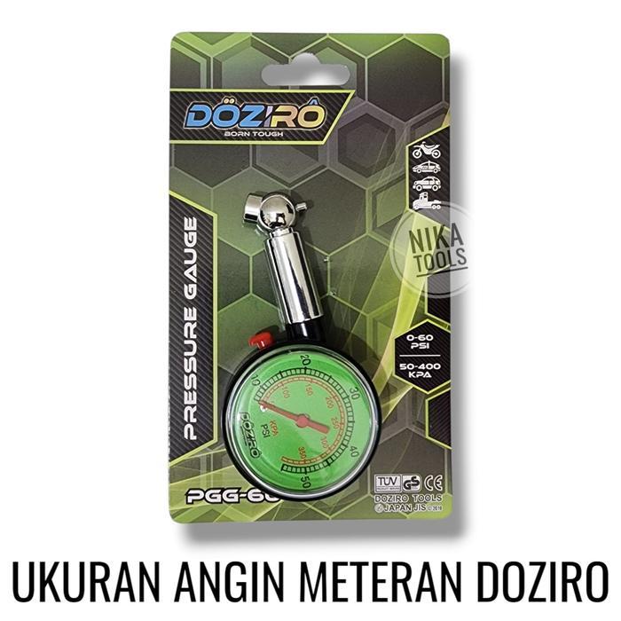 "New" Ukuran Angin Ban Doziro Alat Ukur Tekanan Angin Meteran Mobil & Motor