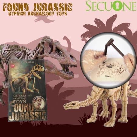 Mainan edukasi anak fosil dinosaurus / gypsum archaeology toys / fosil