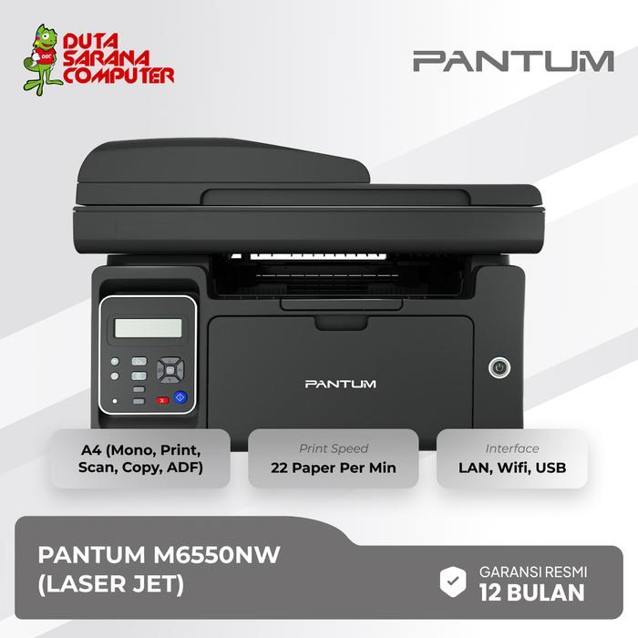 Printer Multifungsi Pantum M6550NW, Mono, Print, Scan, Copy, ADF