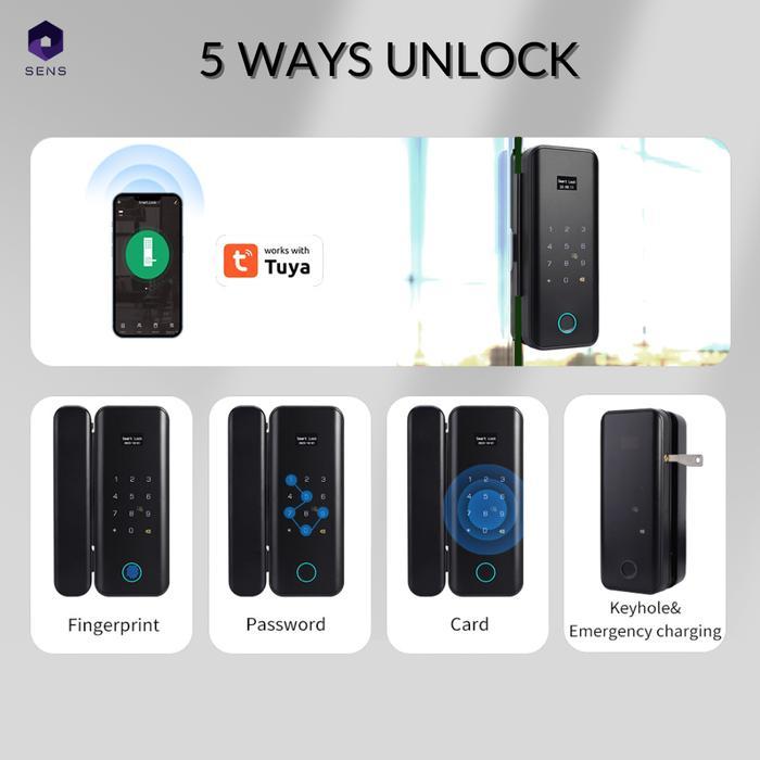SENS SMART DOOR LOCK/SMART SLIDE DOOR LOCK/TUYA SMART LIFE SMART DOOR
