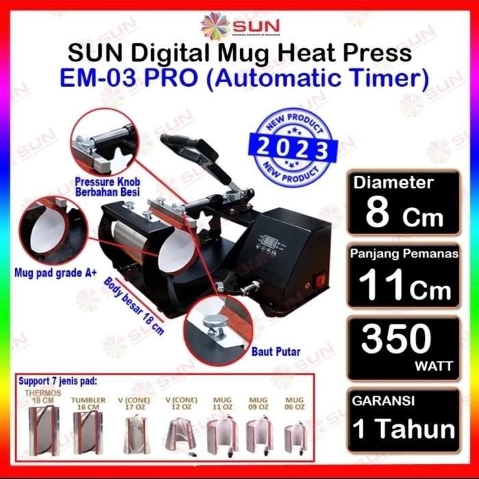 Mesin Press Sablon Mug/ Gelas/ Asbak/ Tumbler Aluminum