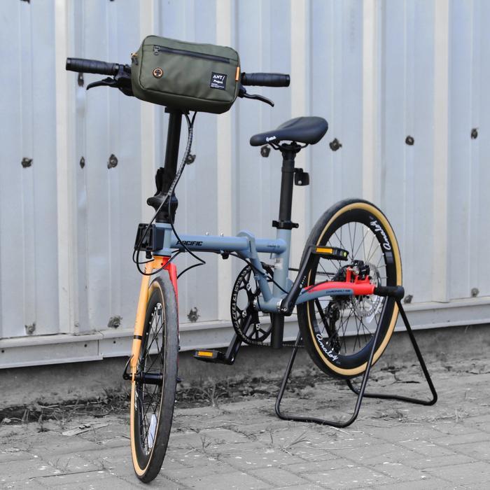 Ant Project - Tas Stang Sepeda 3In Bisa Selempang Hijau Waterproof