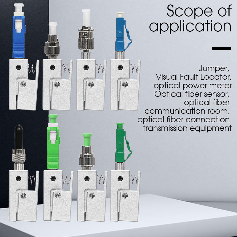 New Optic Fiber Connector FC SC ST Square Bare Adapter Flange Temporary succeeded OTDR Test Coupler 