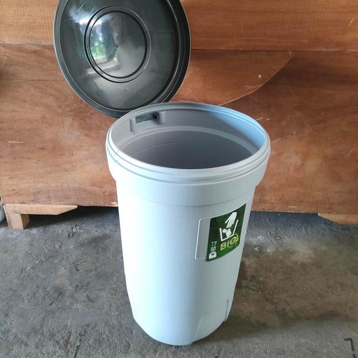 Tempat Sampah Besar 120 Liter + Roda Green Leaf 2120/Bak Sampah/Tong