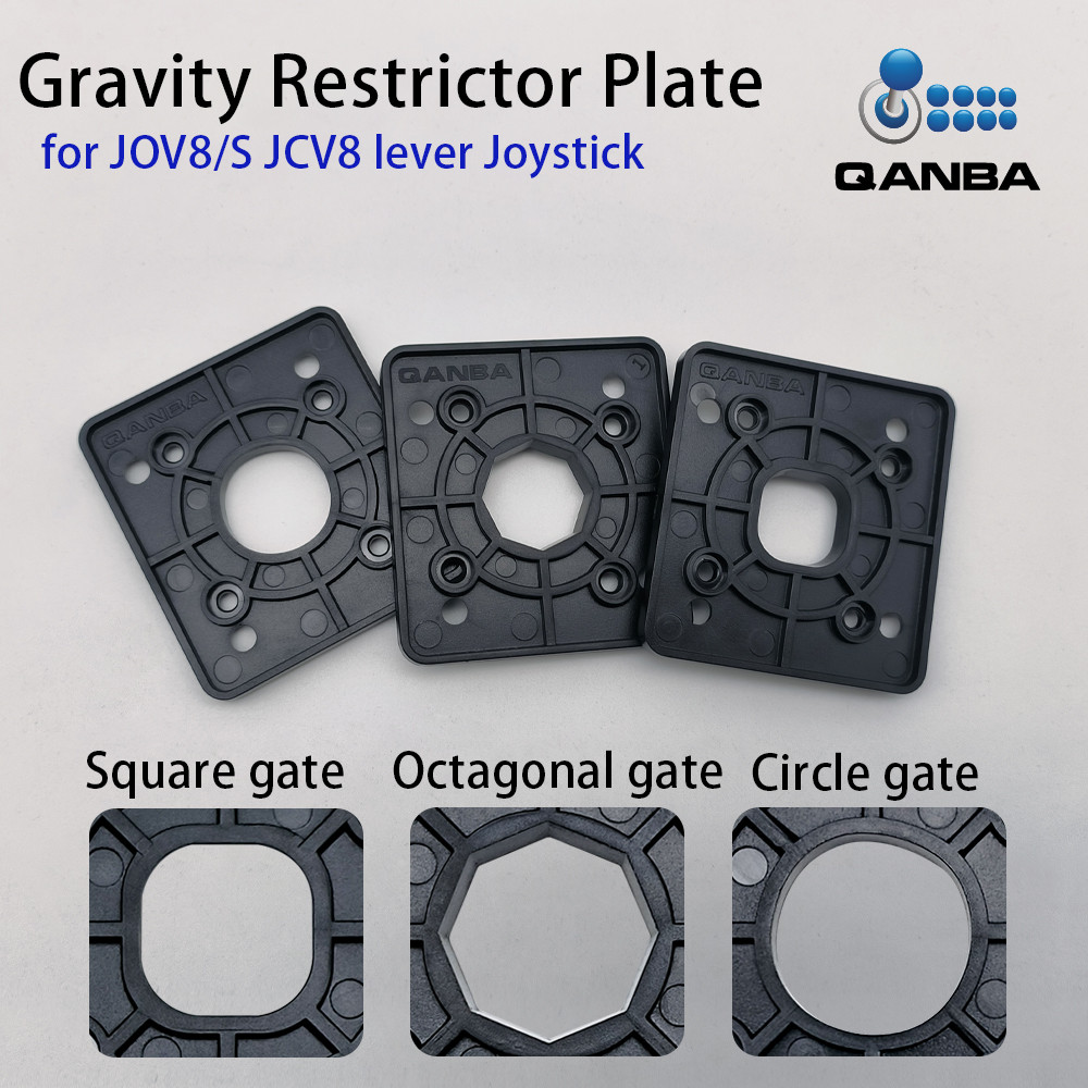 QANBA Arcade stick accessory Gravity V8 Replacement Restrictor Plate Square circle and Octagonal