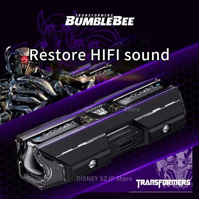Transformers TF-T01 Wireless Bluetooth 5.3 Earphones HIFI Sound Bumblebee Headset Gaming Low Latency