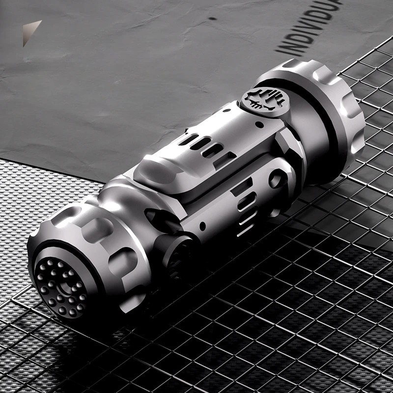 Stun Grenade Fidget Spinner Miniature Pistol Toy Gun with Ejectable Shells Stress Relief Finger Toys