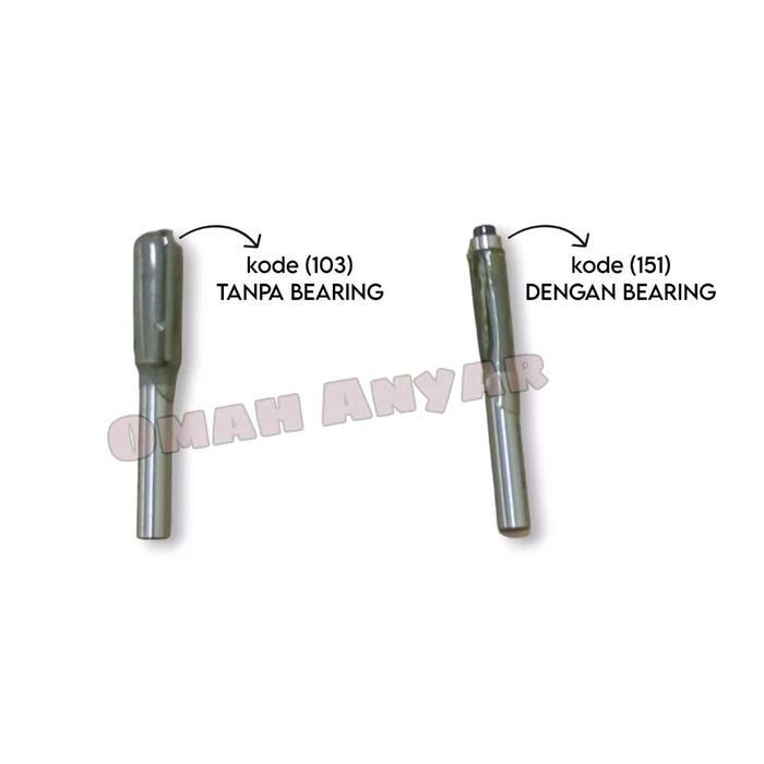 Mata Router Straight Trimmer Bits Profil 8mm Pemotong HPL Benz