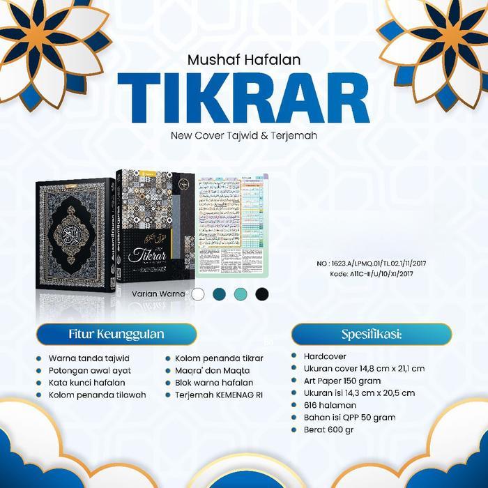 Top Alquran Hafalan Tikrar Kufi A5 Al-Quran Hafalan, Alquran Tikrar