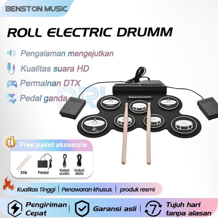 Drum Set/Drum Rumahan untuk Anak-anak dan Pemula /Alat Musik Anak-anak/Set Drum Portabel /Drum