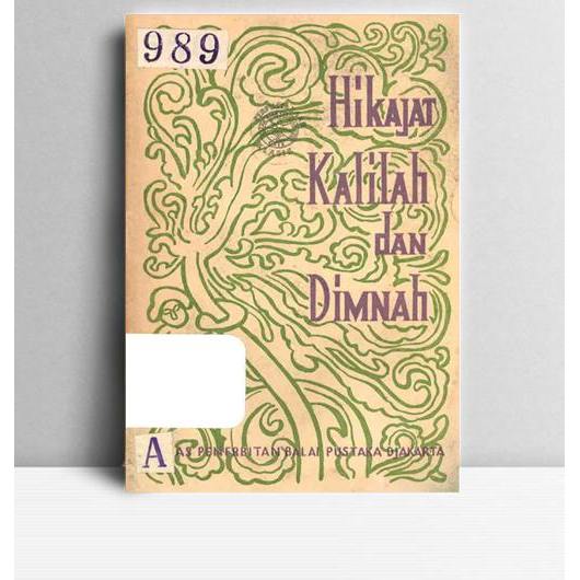 Hikajat Kalilah Dan Dimmah. Baidaba. Balai Pustaka. Jakarta. 1959.