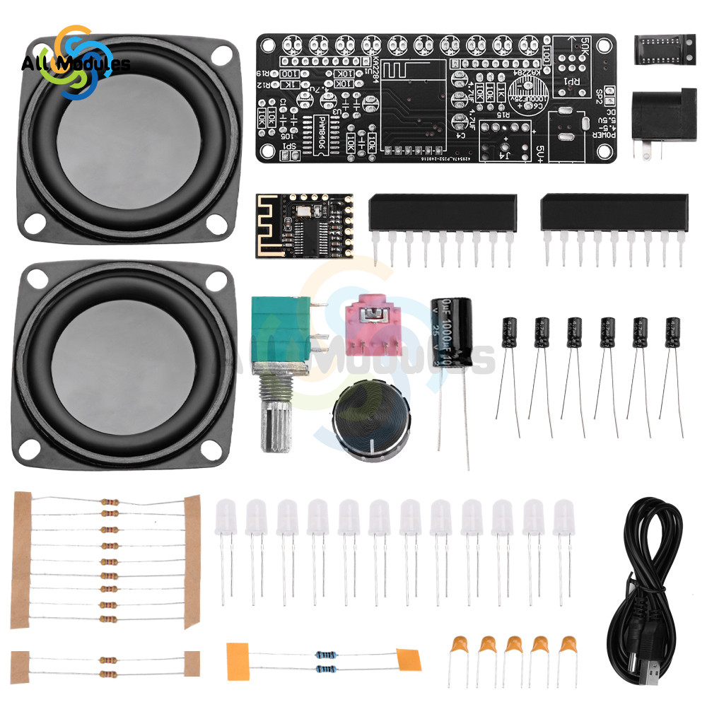 Bluetooth Speaker Kit DIY Soldering Project Dc5V 5W Pam8406 Dual Channel Speaker Amplifier Board