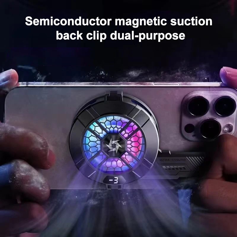 SL33 Mobile Phone Semiconductor Cooler "6"Shaped Semiconductor Cooling Fan Radiator for IOS Android