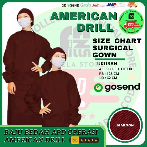 Baju OK bahan drill +bordir