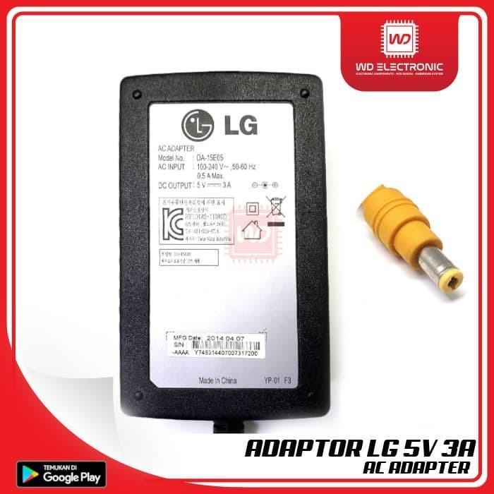 Thebest- ADAPTOR 5V 3A LG POWER SUPPLY 5V 3A LG DA-15E05