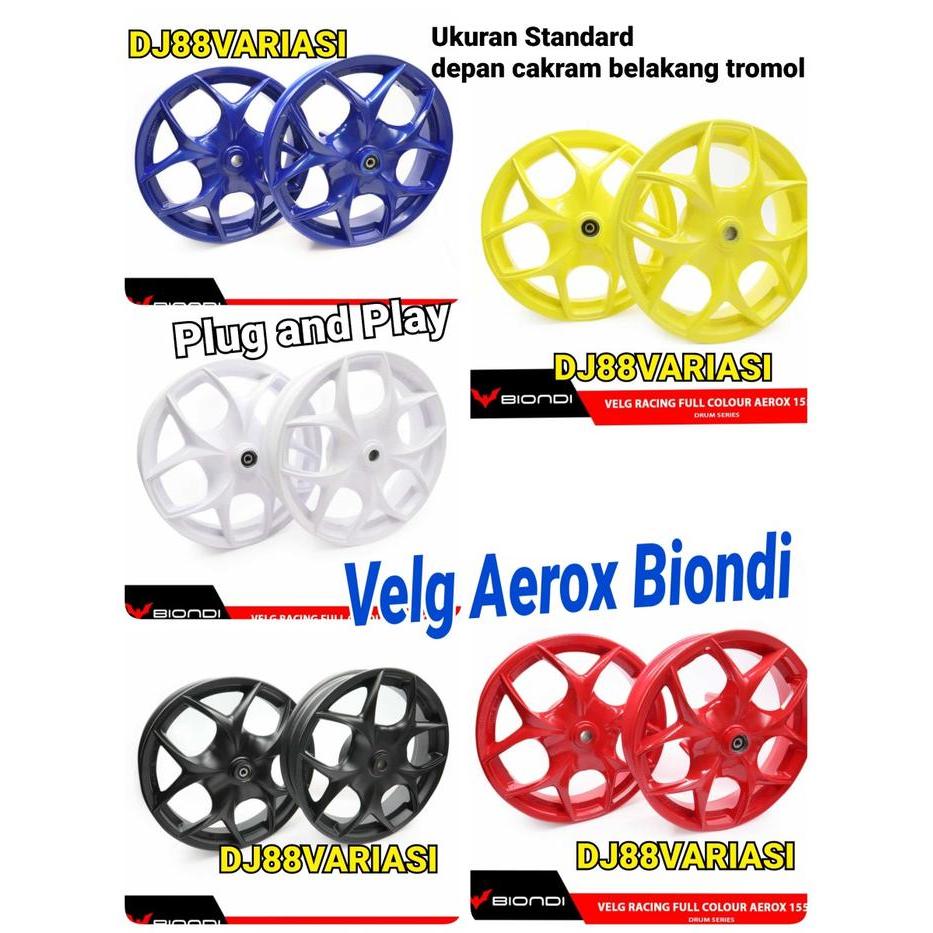 Velg Aerox 155 Biondi Velg Ring 14 Racing Motif Mobil Sport