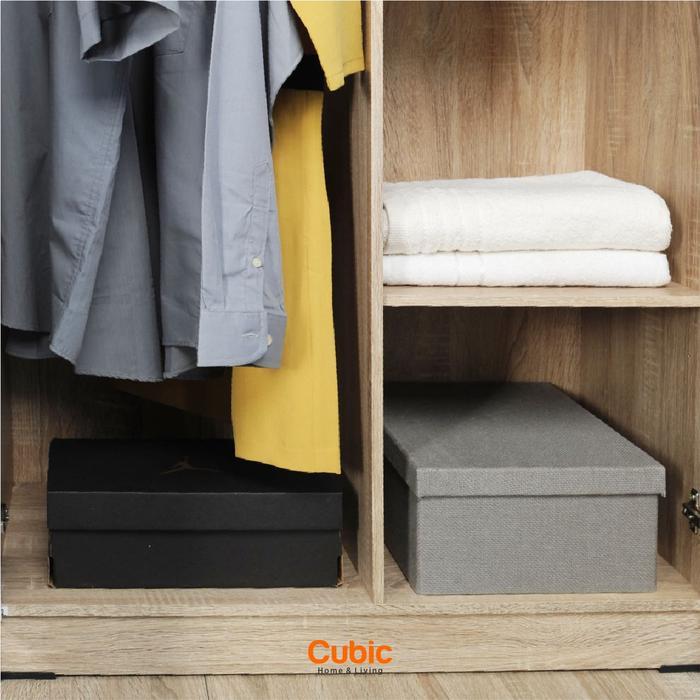 Cubic Lemari Pakaian Minimalis / Lemari Baju 2 Pintu / Luna Lpm 201