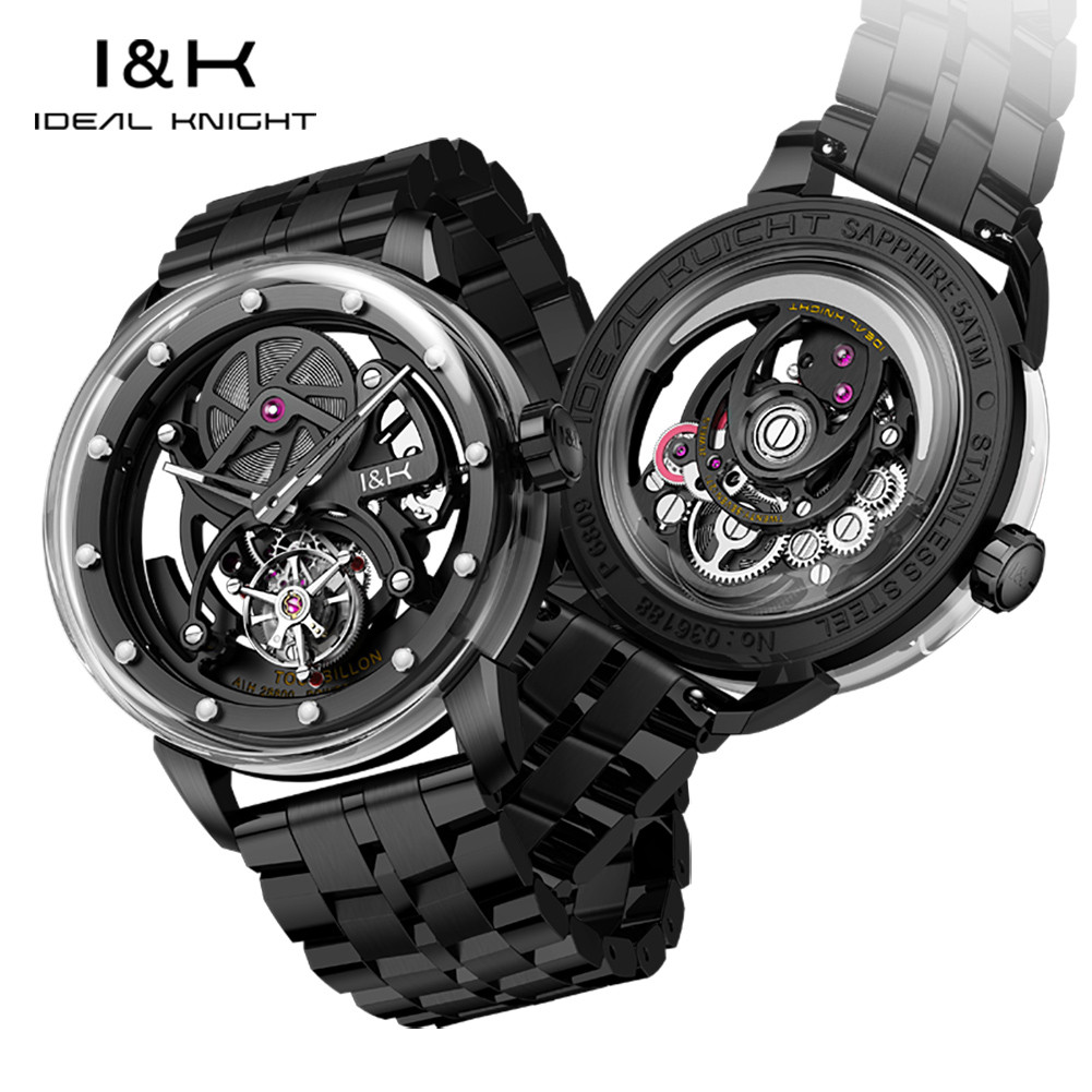 Ideal Knight 6803 Men's Watch Tourbillon Automatic Mechanical Watch Men's Watch Waterproof Sapphire