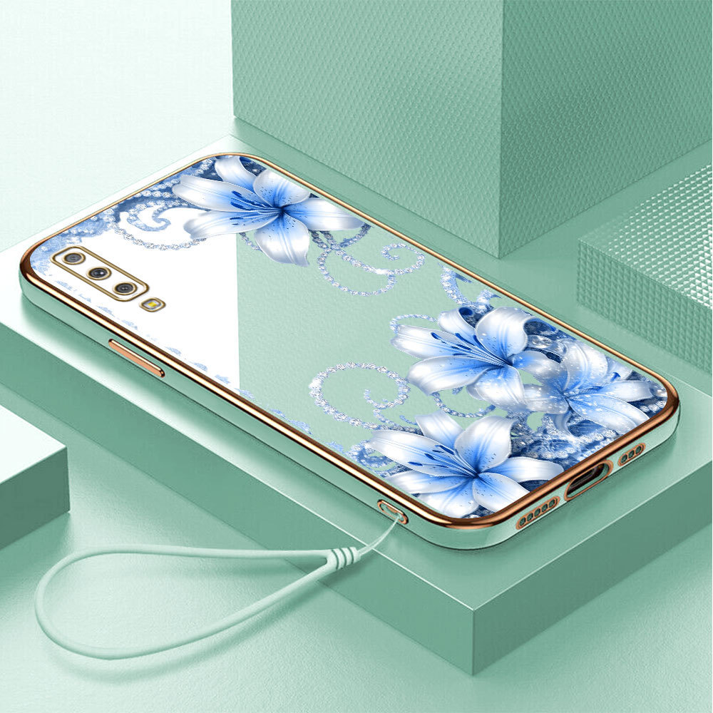Casing Hp Untuk Compitable With Samsung Galaxy A7 2018 A750 Lokal Stock Lanyard Gratis Phone Case So