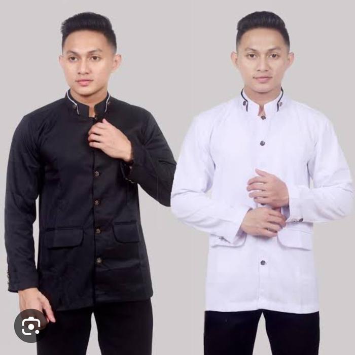 Jasko Polos Hitam Putih Pria