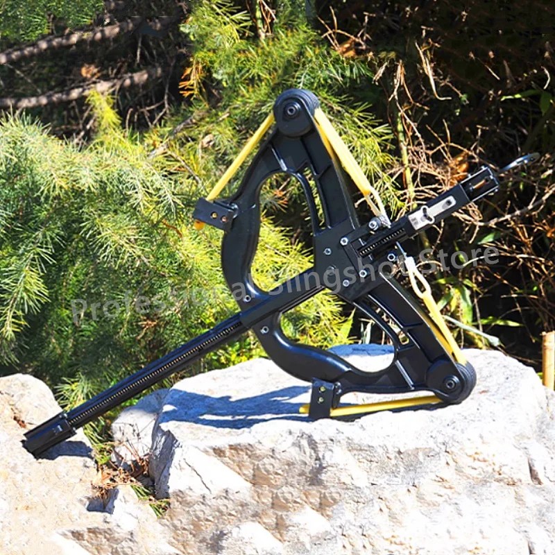 Laser all metal high-power hunting steel ball slingshot composite bow 60LBS slingshot steel mini