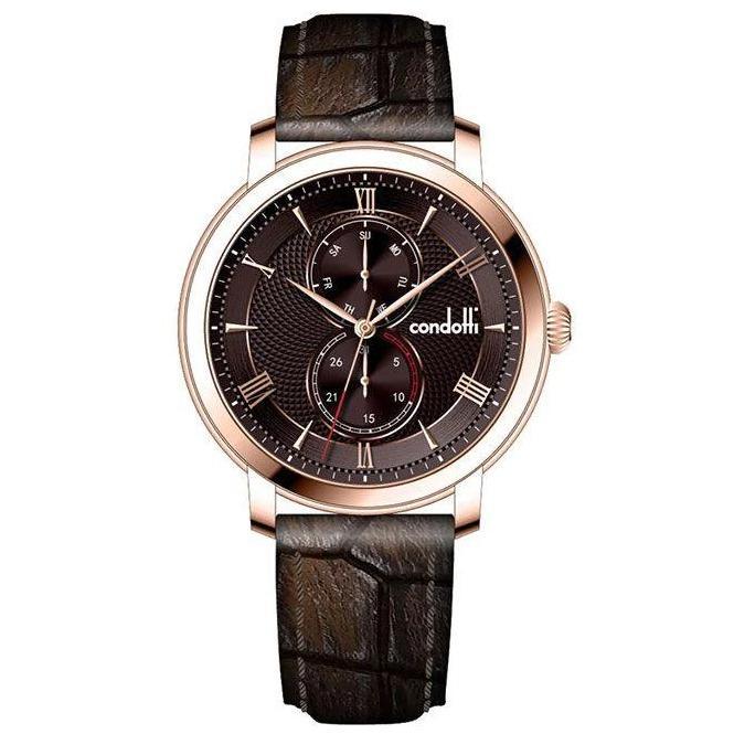 DISKON Jam Tangan Pria CONDOTTI Sollecito CN1091-RG05-L05 READY STOCK