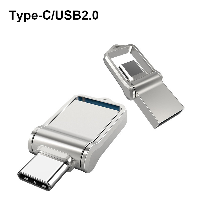 OTG Type C Pen Drive Mini Metal Usb Memory Stick 16GB 32GB usb flash card 128GB 256G type-C Pendrive