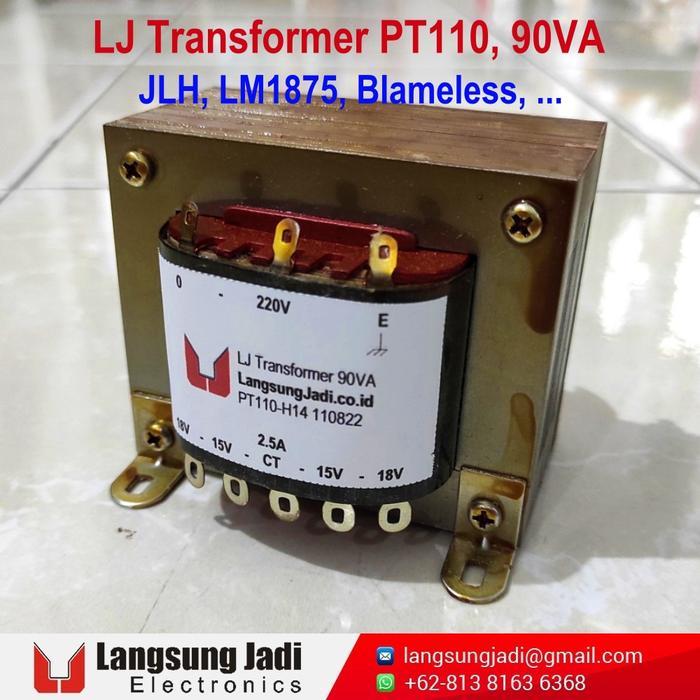 Lj Transformer Pt110 90Va 18V Ct Trafo Amplifier Lm1875 Jlh Blameless