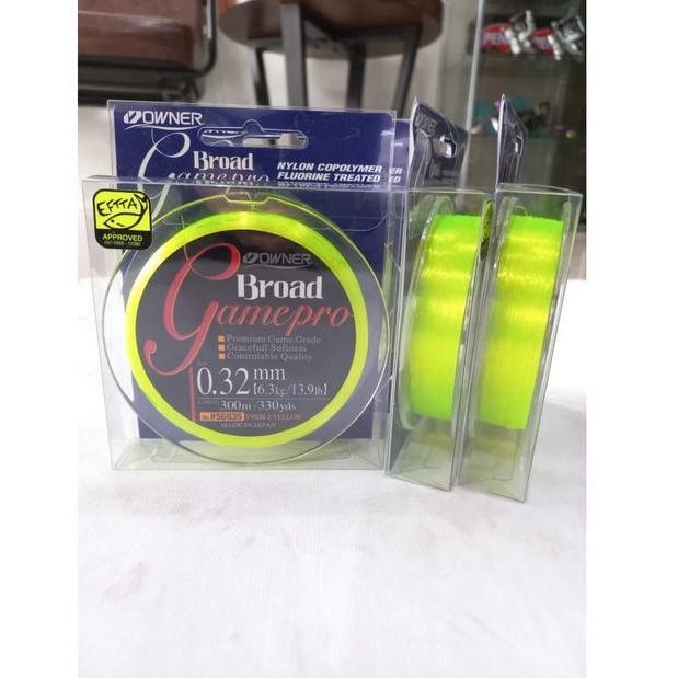 Grosir Senar Owner Broad Game Pro Visible Yellow 300 Meter