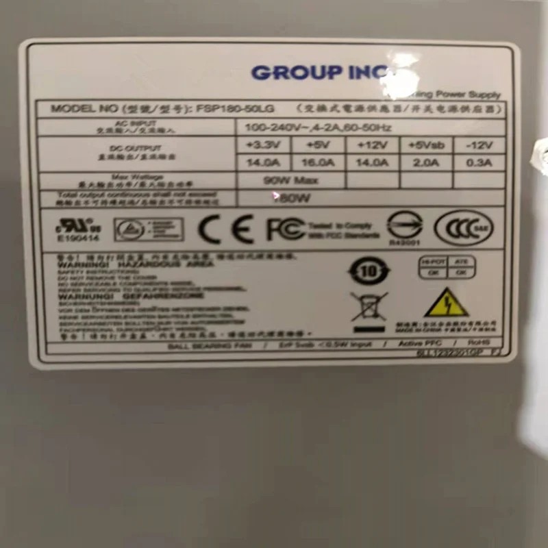 Original New Power Supply For FSP Small 1U 180W 150W 100W FSP180-50LG FSP150-50LG FSP100-50LG