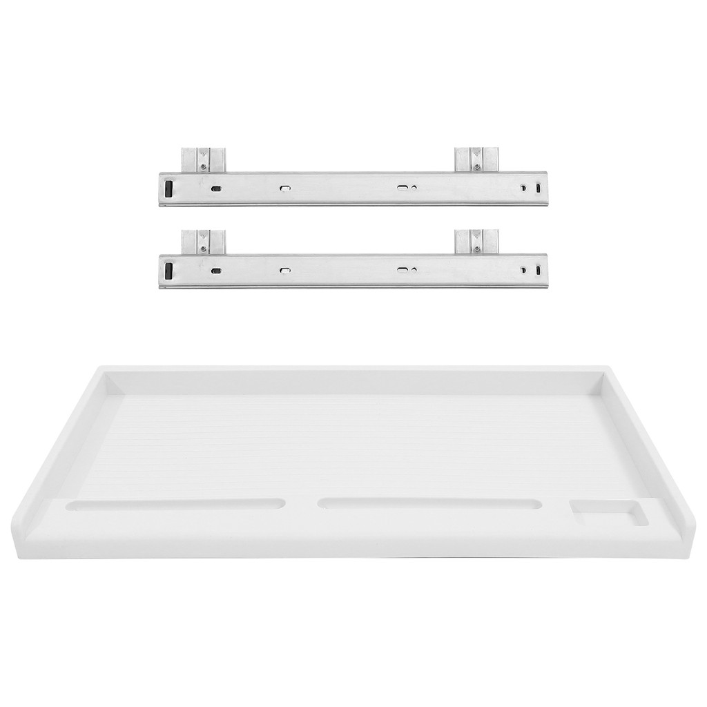 1 Set Under Desk Keyboard Tray Slide Out Keyboard Holder For Office Desk Multi-Purpose Storage