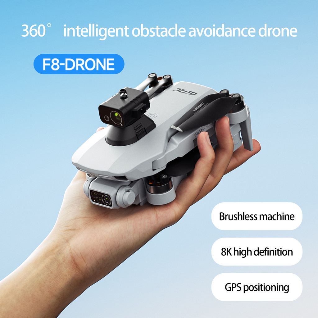 New F8 PRO MAX GPS Drone Professional 8K HD Dual Camera Screen Display 5G Wifi FPV Drone Foldable RC